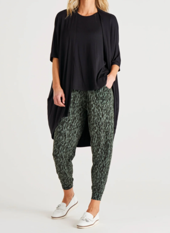 Paris Pant by Betty Basics - Khaki Spots