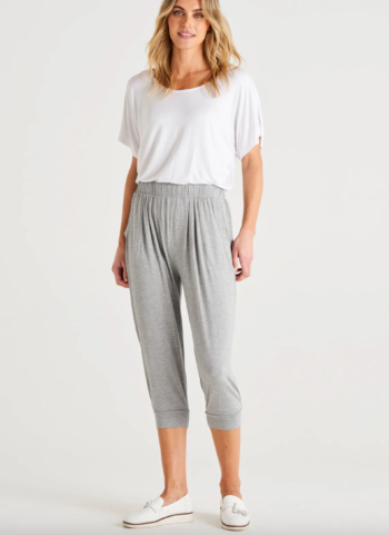 Tokyo Pant by Betty Basics - Grey Marl
