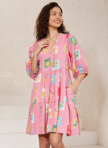 Jayla Dress - Pink Print