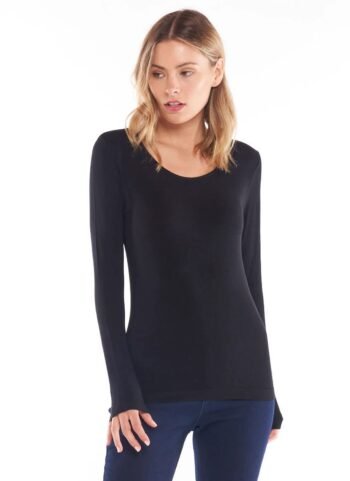 Kelli Long Sleeve Top - Black