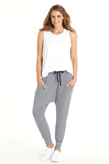 Barcelona Pant by Betty Basics - Stripe - Image 4